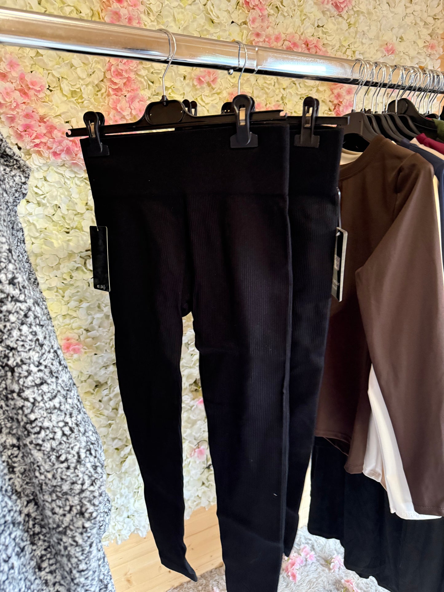 Ribbed leggings