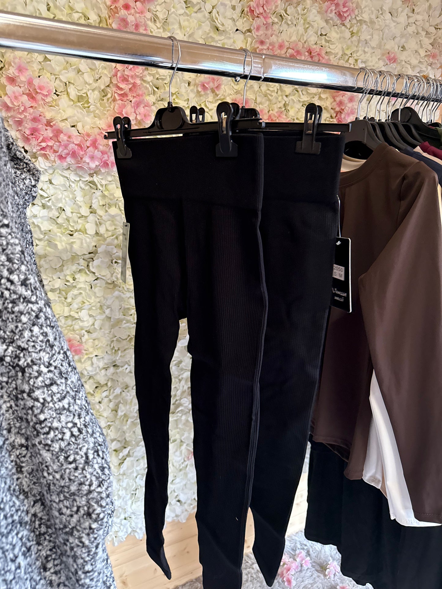 Ribbed leggings