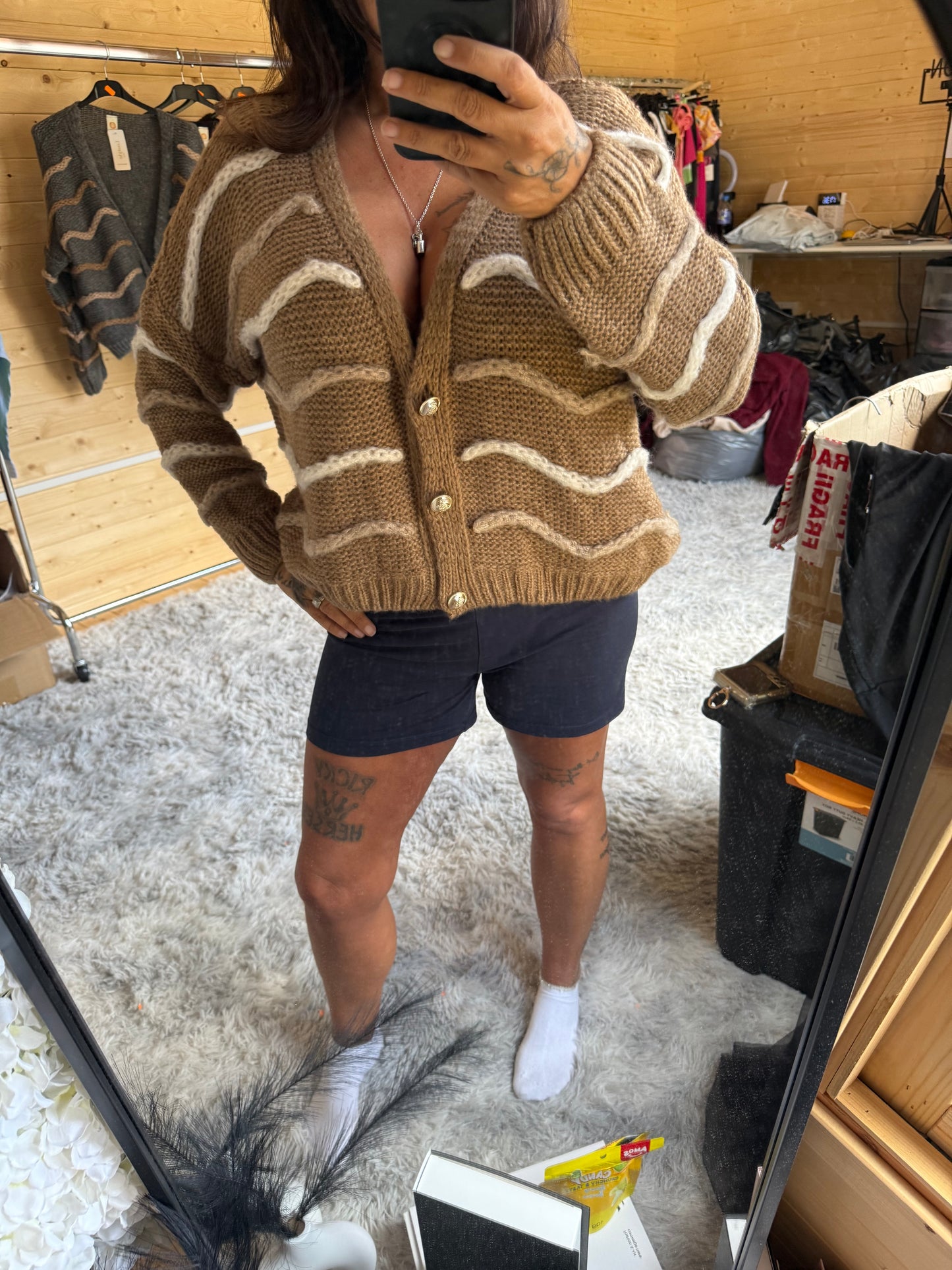 Stripped cardigans