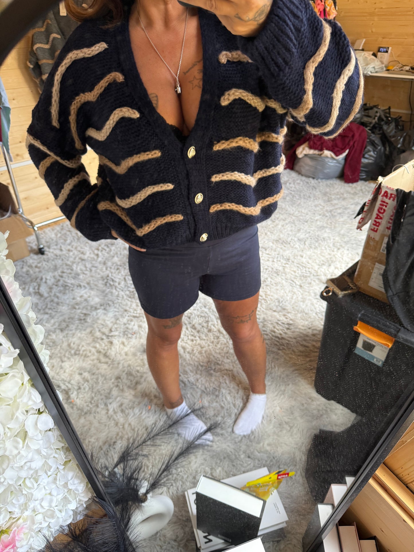 Stripped cardigans