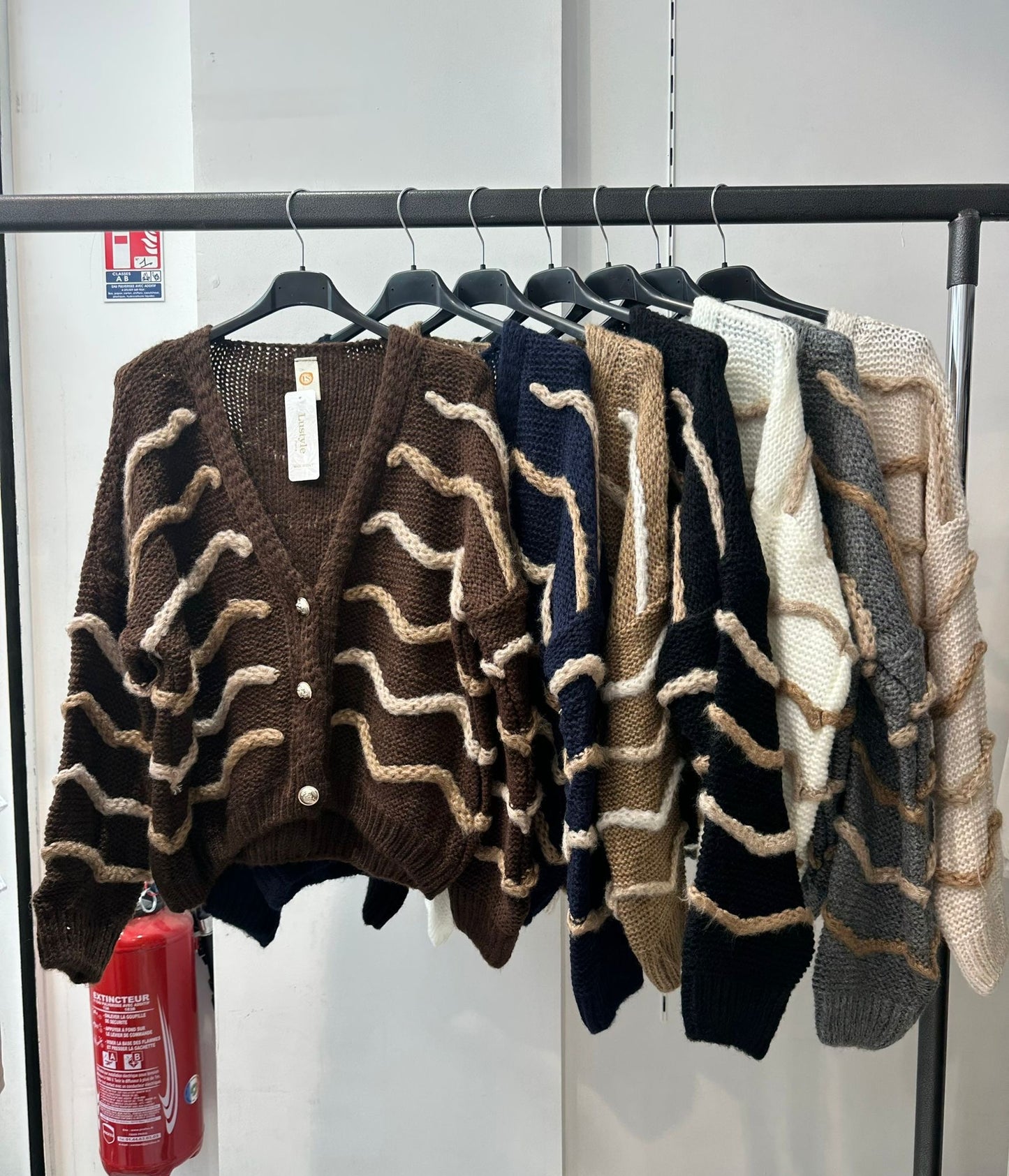 Stripped cardigans