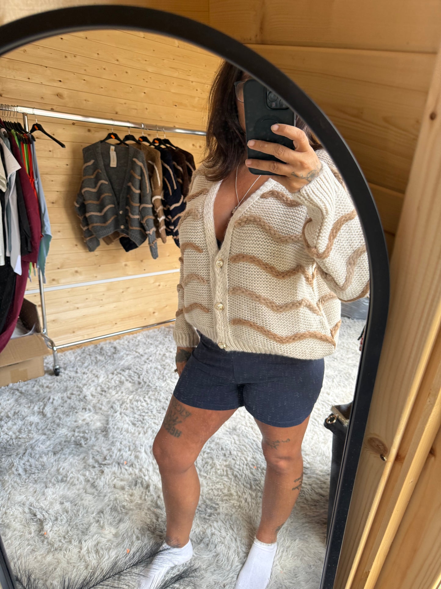 Stripped cardigans