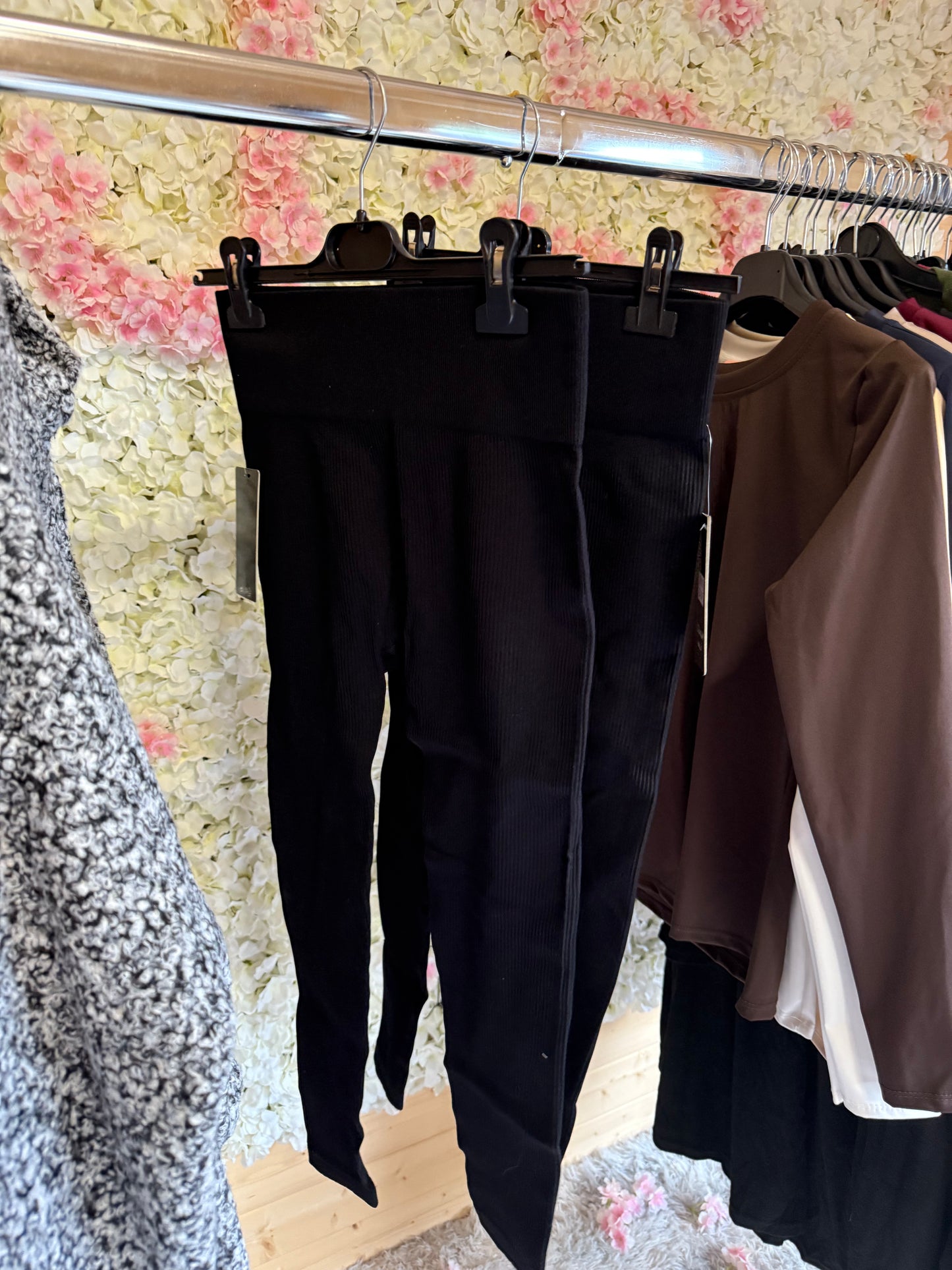 Ribbed leggings