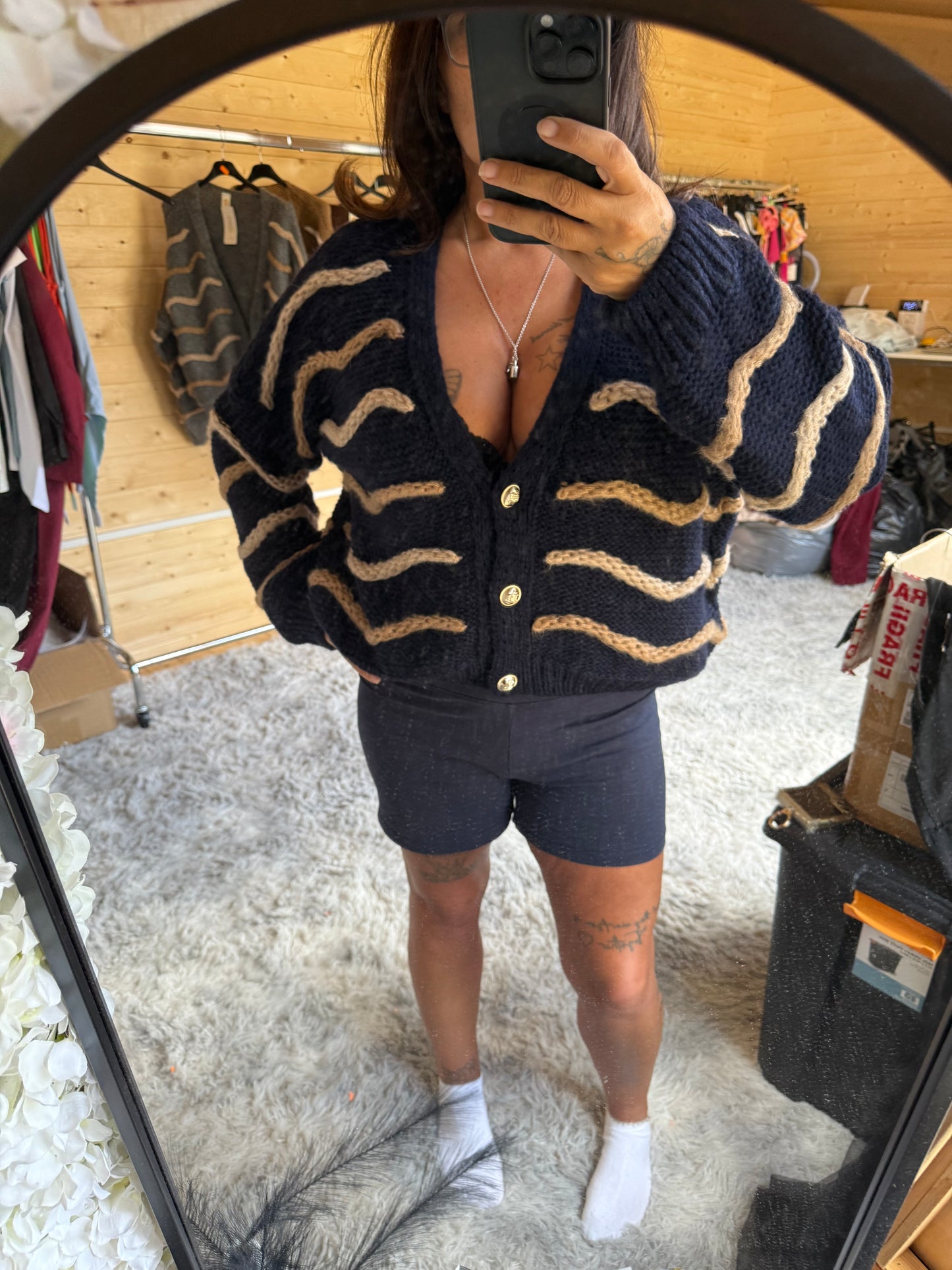 Stripped cardigans