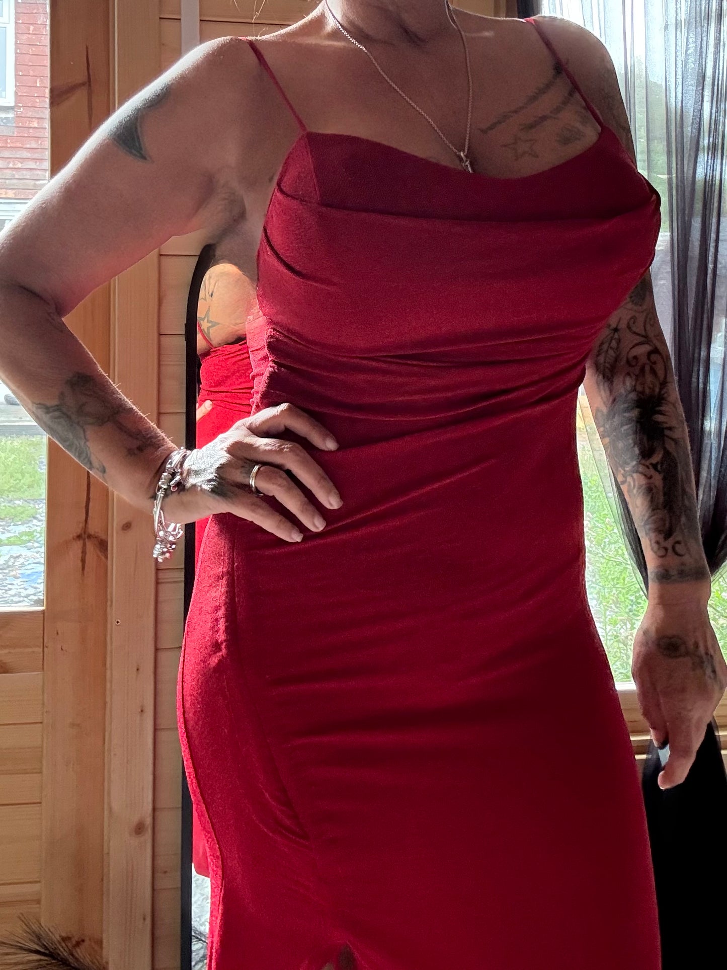 Beautiful cowl neck dress