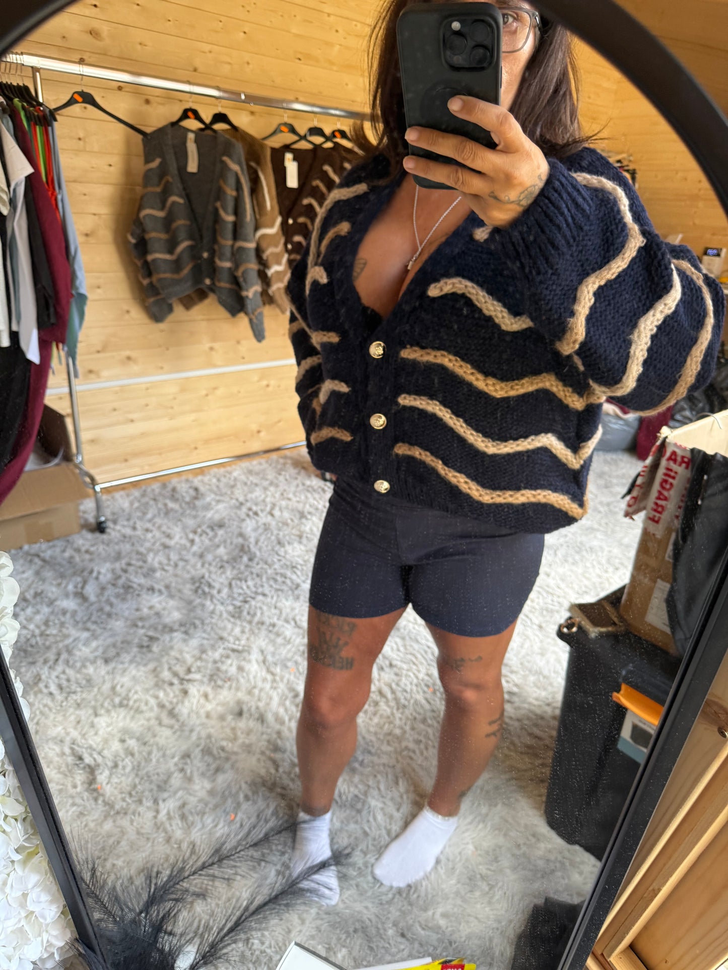 Stripped cardigans